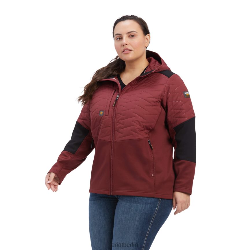 Ariat Rebar Cloud 9 wasserabweisende, isolierte Jacke Frauen P4JJPR3621 Hafen Spitzen