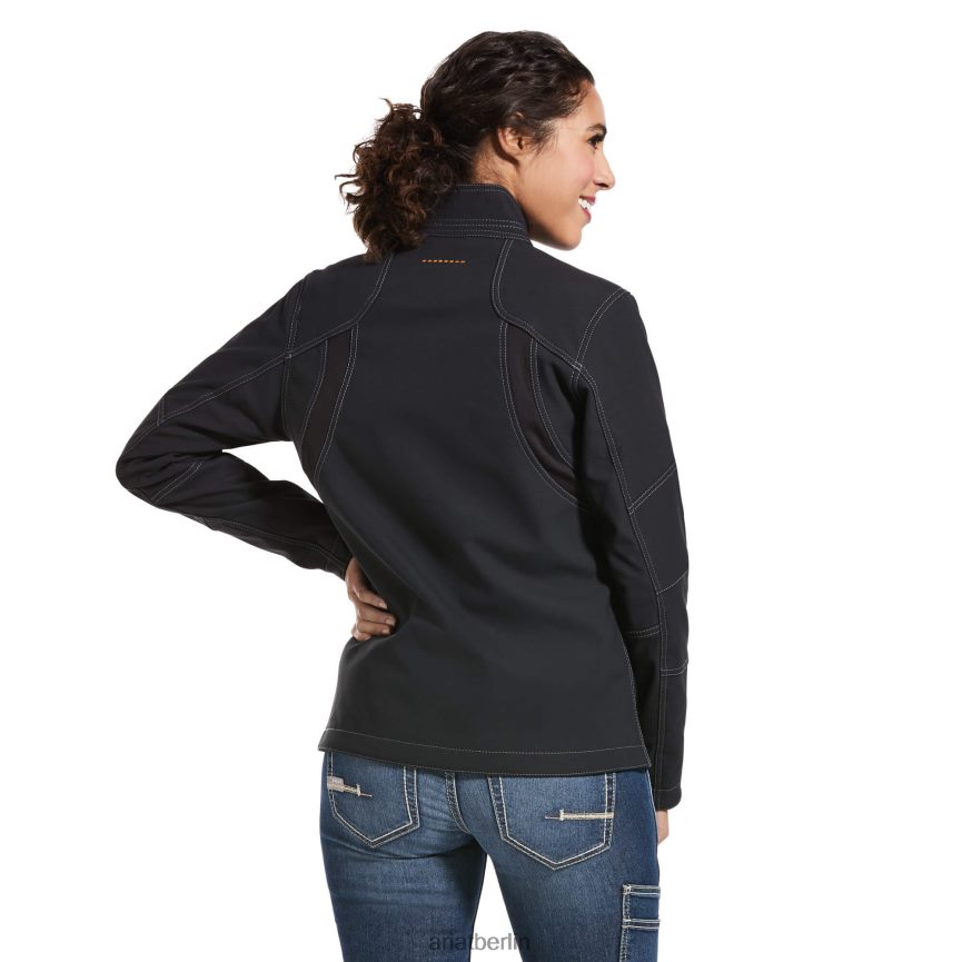Ariat Rebar-Stretch-Canvas-Softshelljacke Frauen P4JJPR3587 Schwarz Spitzen