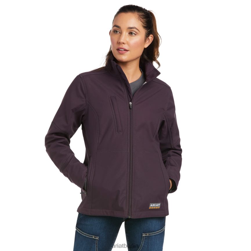 Ariat Rebar-Stretch-Canvas-Softshelljacke Frauen P4JJPR3592 Pflaume perfekt Spitzen