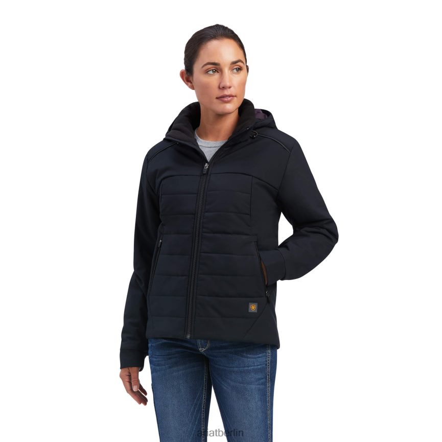 Ariat Rebar Valkyrie Stretch-Canvas-Isolierjacke Frauen P4JJPR3481 Schwarz Spitzen