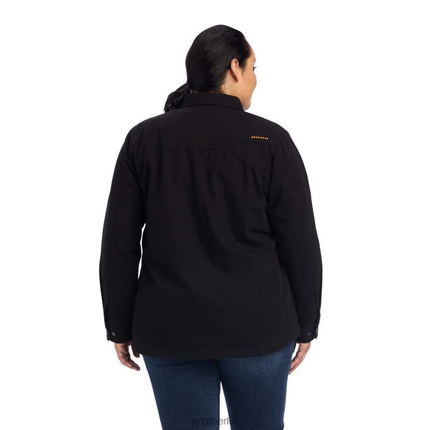 Ariat Rebar klassische Canvas-Hemdjacke Frauen P4JJPR3640 Schwarz Spitzen