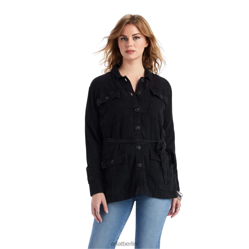 Ariat Safari-Hemdjacke Frauen P4JJPR3645 Schwarz Spitzen