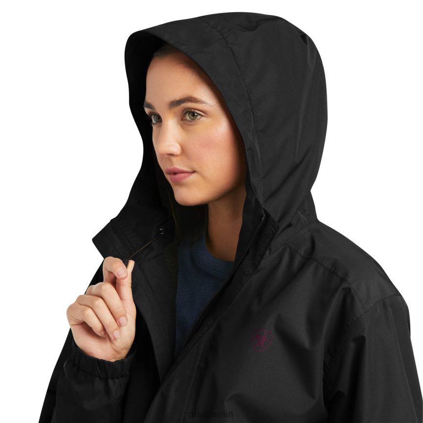 Ariat Wasserdichte Jacke mit Rebar-Stormshell-Logo Frauen P4JJPR3551 schwarz/lila Spitzen