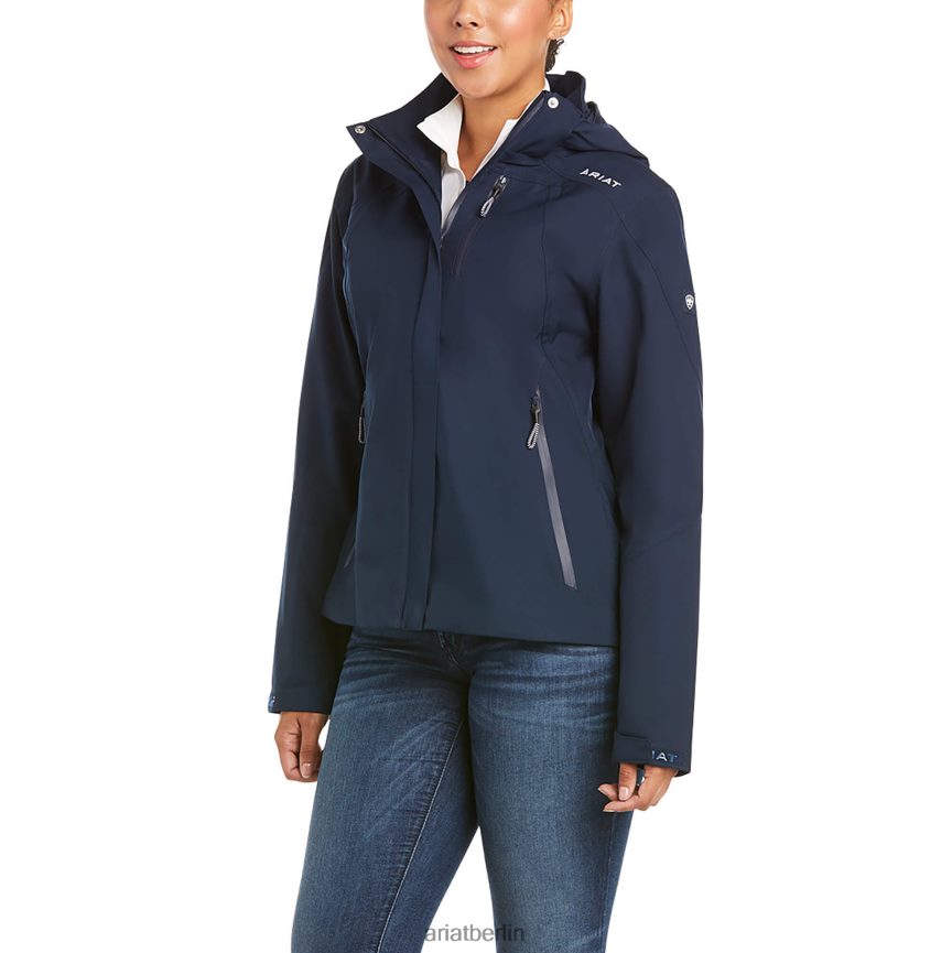 Ariat Wasserdichte Küstenjacke Frauen P4JJPR3553 Marine Spitzen