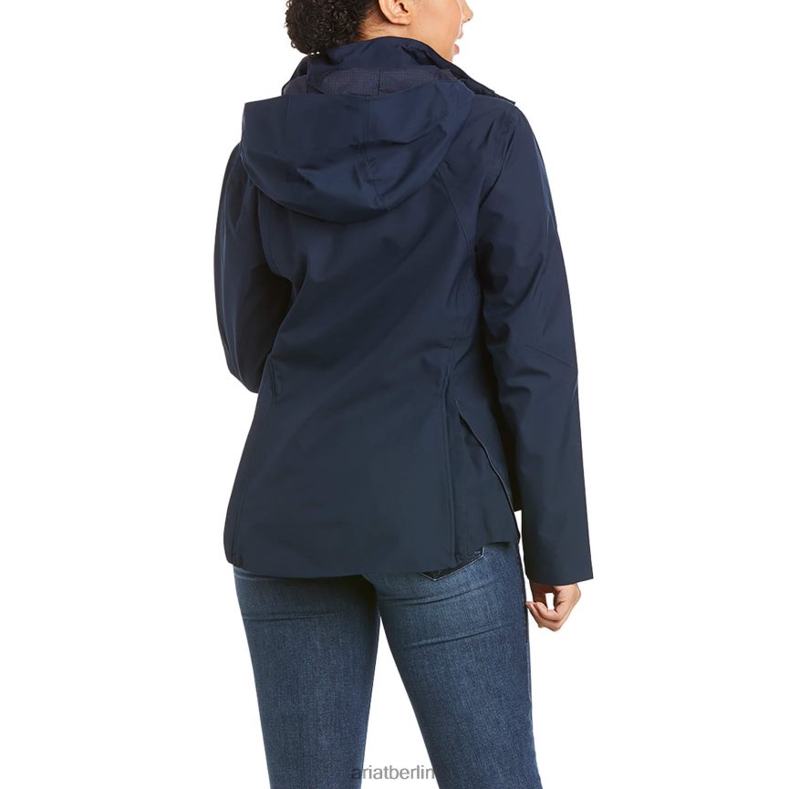 Ariat Wasserdichte Küstenjacke Frauen P4JJPR3553 Marine Spitzen