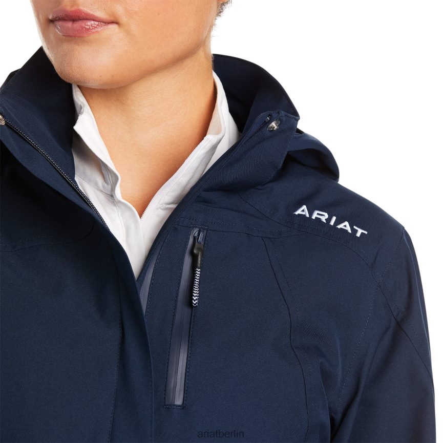 Ariat Wasserdichte Küstenjacke Frauen P4JJPR3553 Marine Spitzen