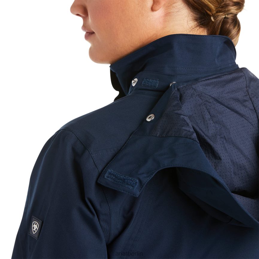 Ariat Wasserdichte Küstenjacke Frauen P4JJPR3553 Marine Spitzen