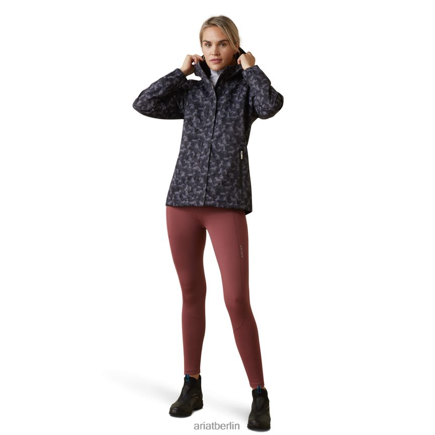 Ariat Wasserdichte Zuschauerjacke Frauen P4JJPR3590 Periskop-Tarnpferd Spitzen