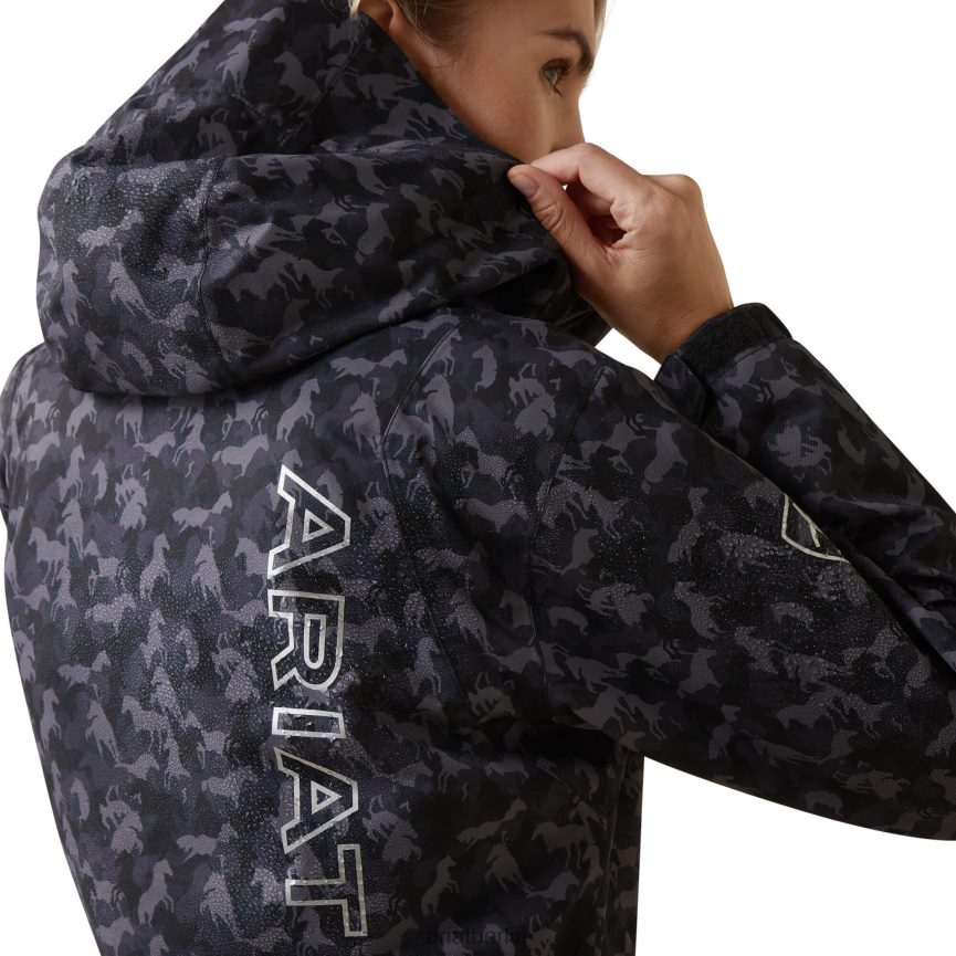 Ariat Wasserdichte Zuschauerjacke Frauen P4JJPR3590 Periskop-Tarnpferd Spitzen
