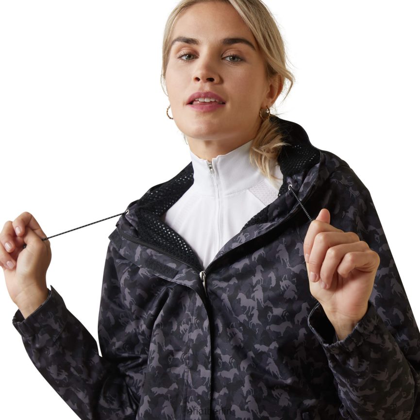 Ariat Wasserdichte Zuschauerjacke Frauen P4JJPR3590 Periskop-Tarnpferd Spitzen