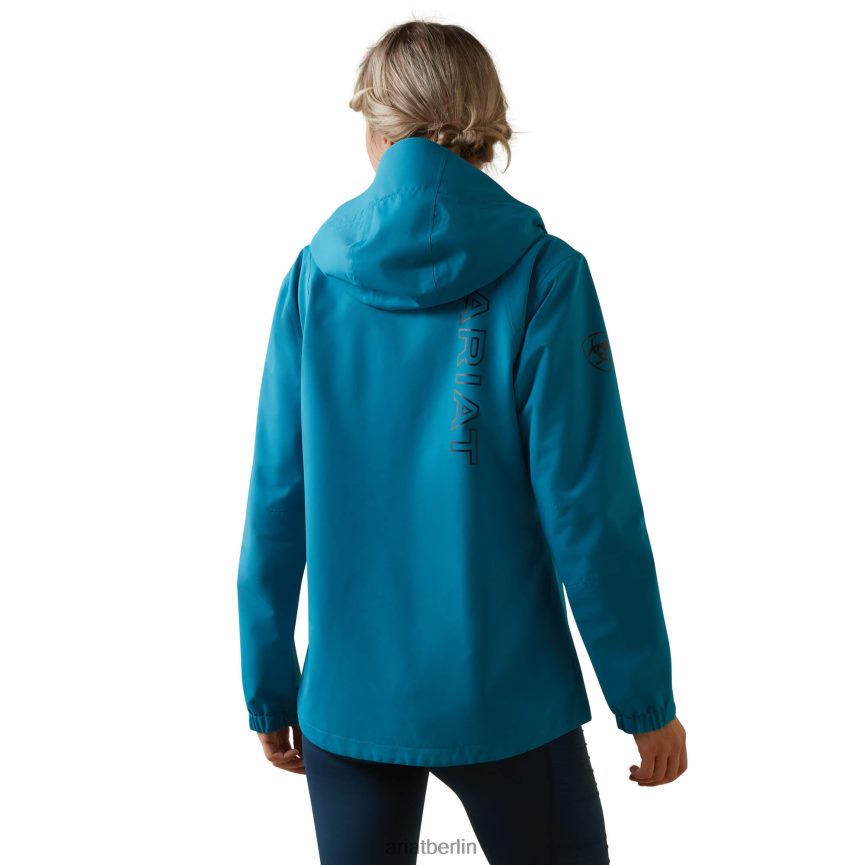 Ariat Wasserdichte Zuschauerjacke Frauen P4JJPR3624 Mosaikblau Spitzen