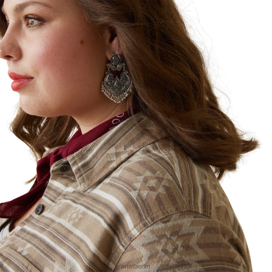 Ariat echte Hemdjacke Frauen P4JJPR3521 Dakota-Jacquard Spitzen