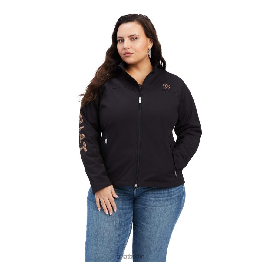 Ariat neue Team-Softshelljacke Frauen P4JJPR3473 schwarz/leopard Spitzen