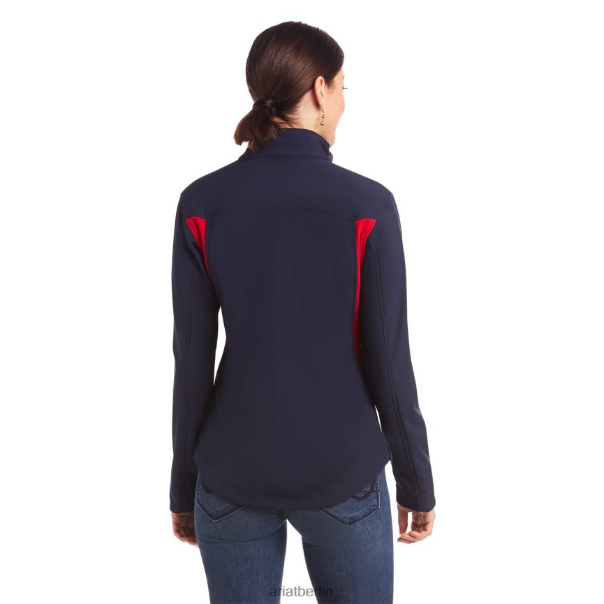 Ariat neue Team-Softshelljacke Frauen P4JJPR3482 marine/rot Spitzen