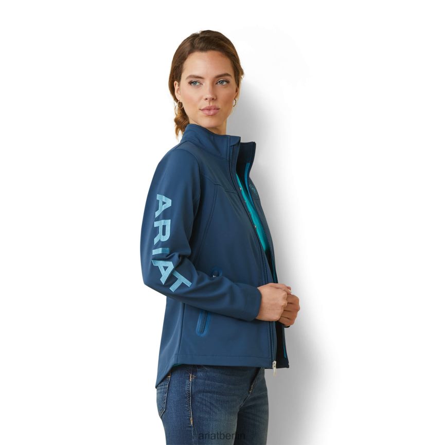 Ariat neue Team-Softshelljacke Frauen P4JJPR3533 tiefes Erdöl Spitzen