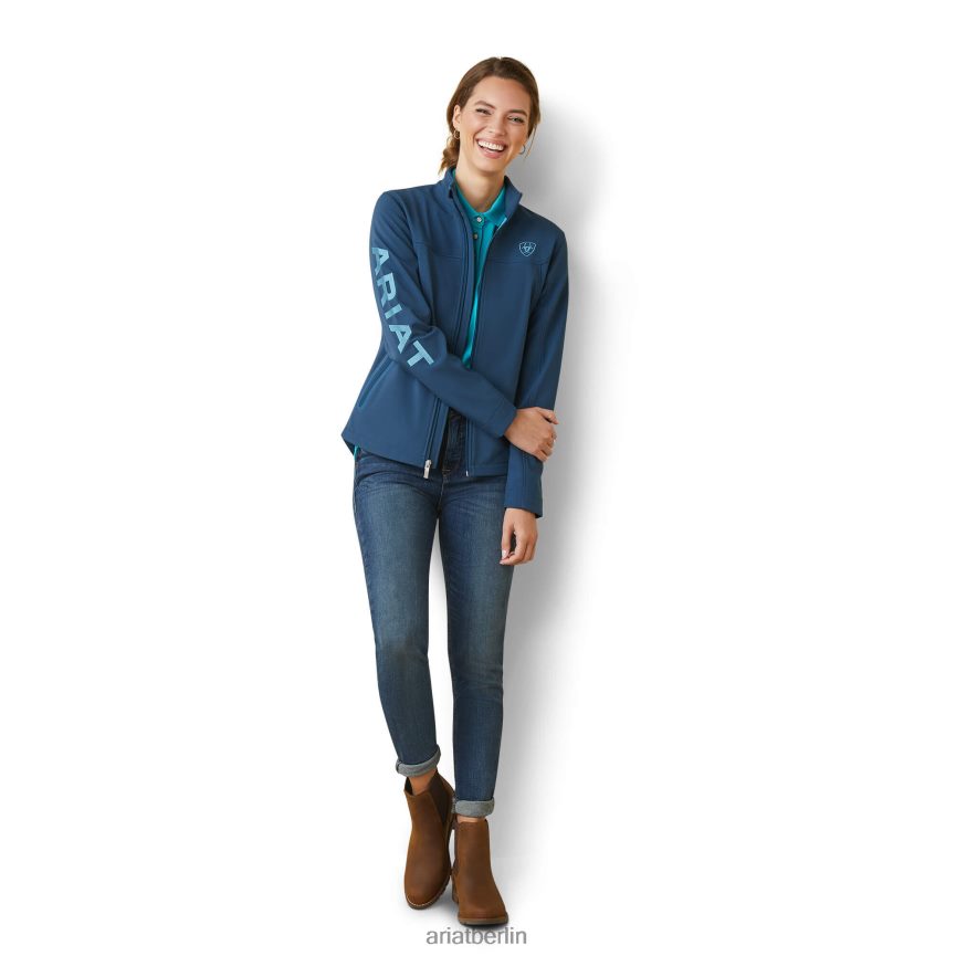 Ariat neue Team-Softshelljacke Frauen P4JJPR3533 tiefes Erdöl Spitzen