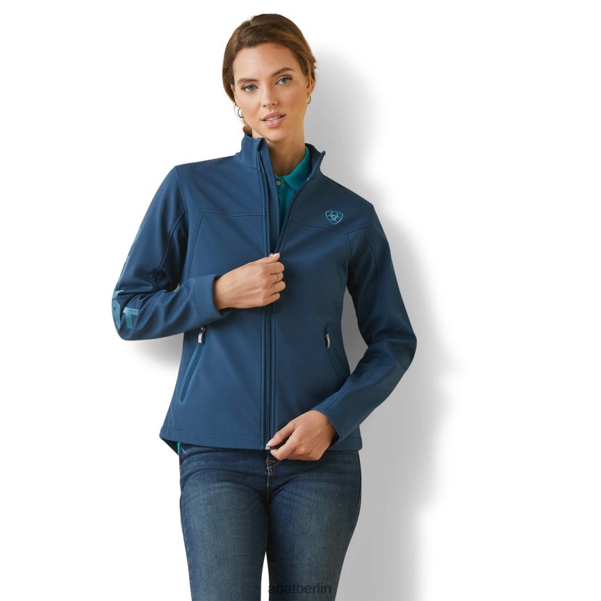 Ariat neue Team-Softshelljacke Frauen P4JJPR3533 tiefes Erdöl Spitzen