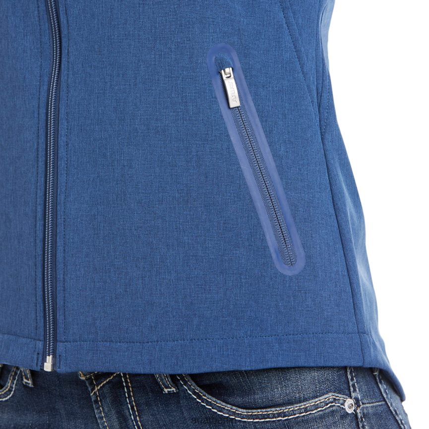 Ariat neue Team-Softshelljacke Frauen P4JJPR3541 marineblaues Heidekraut Spitzen