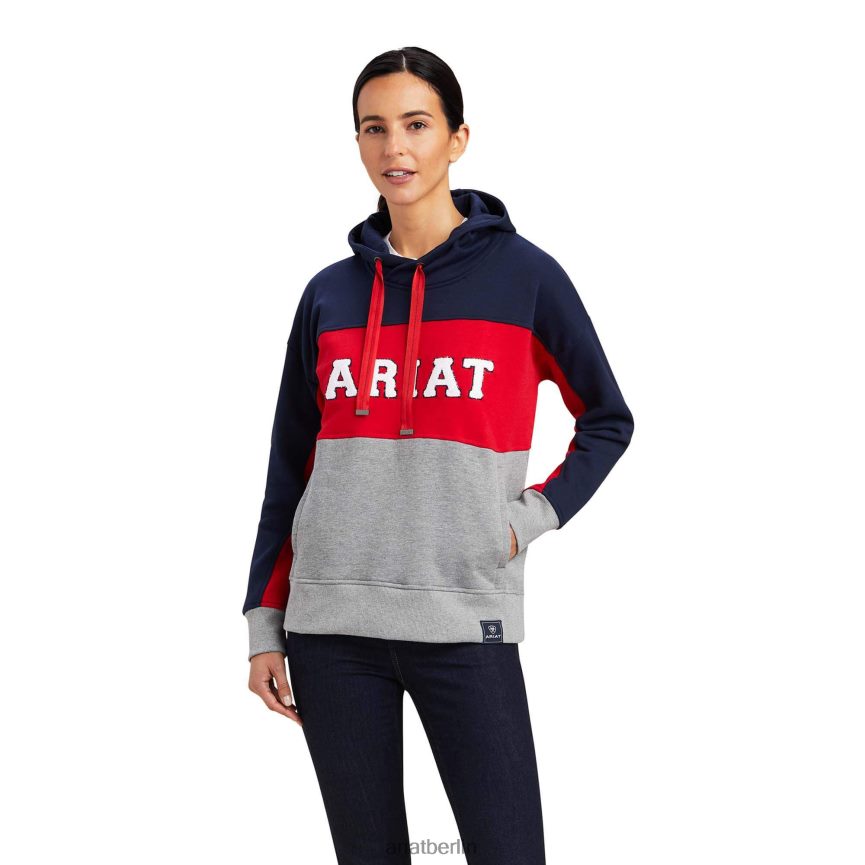Ariat Kapuzenpullover des Rabere-Teams Frauen P4JJPR3407 Marine Spitzen
