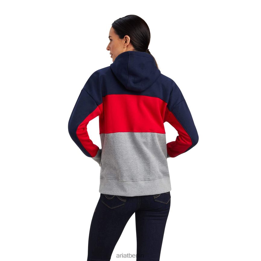 Ariat Kapuzenpullover des Rabere-Teams Frauen P4JJPR3407 Marine Spitzen