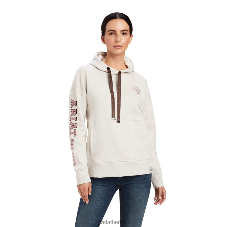 Ariat Rabere Kapuzenpullover Frauen P4JJPR3396 Haferflockenheide Spitzen