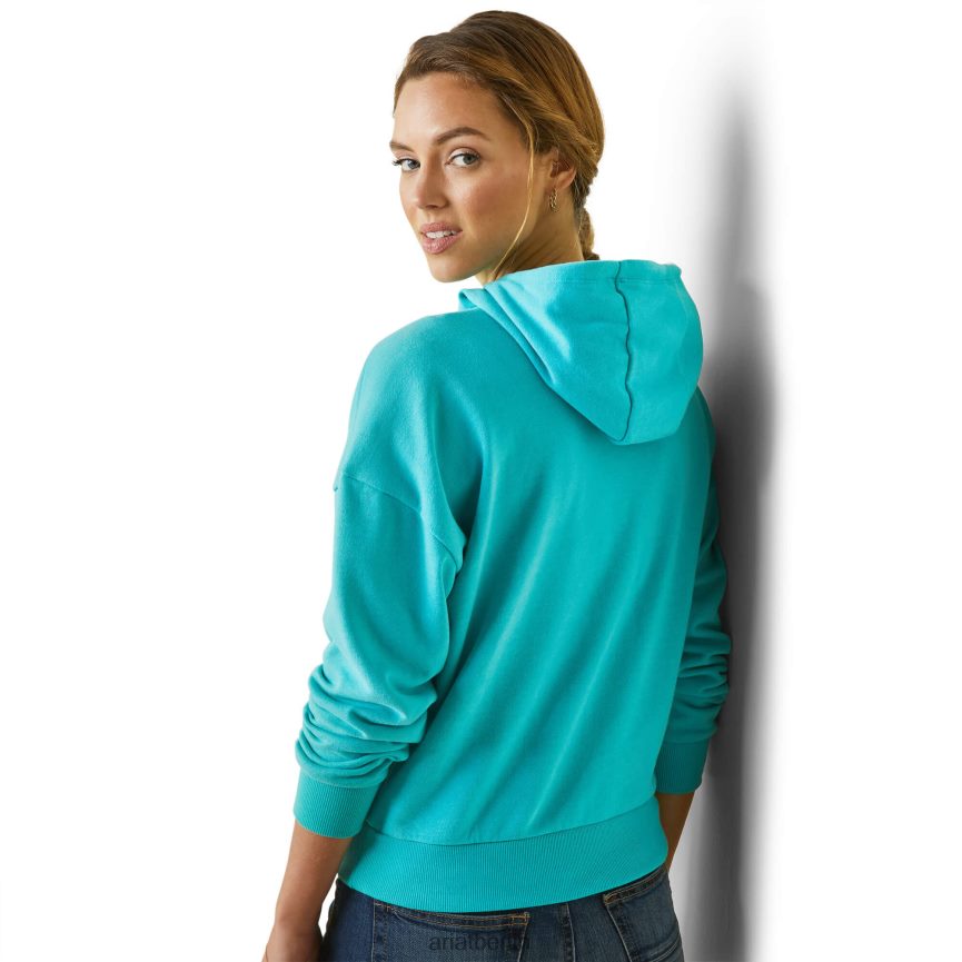 Ariat nur Hoodie Frauen P4JJPR3368 Heidepoolblau Spitzen