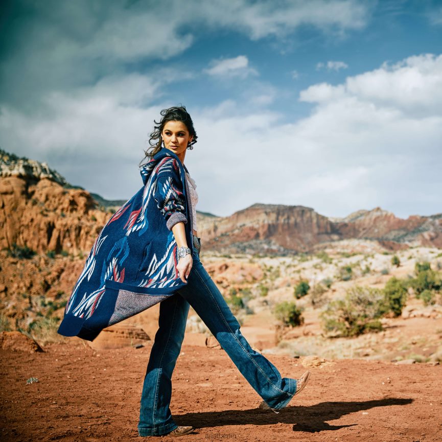 Ariat Coatigan-Chimayo-Pullover Frauen P4JJPR3319 marineblau jcd Spitzen