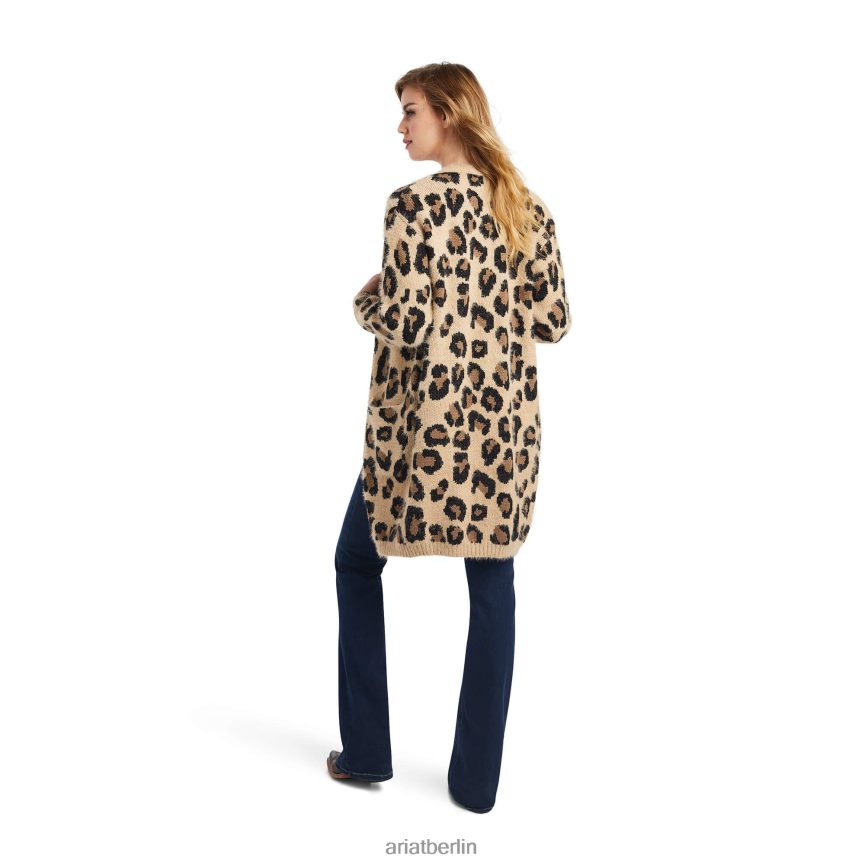 Ariat Der Miau-Pullover der Katze Frauen P4JJPR3315 Leopard Spitzen