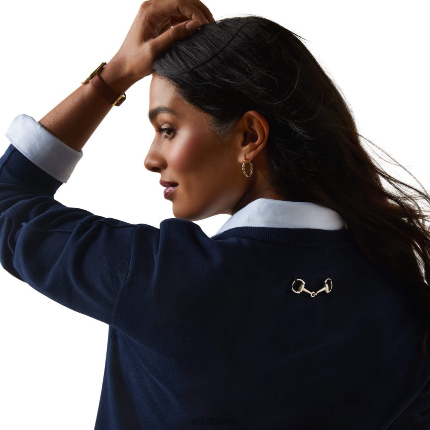 Ariat Halbinsel-Pullover Frauen P4JJPR3333 Marine Spitzen