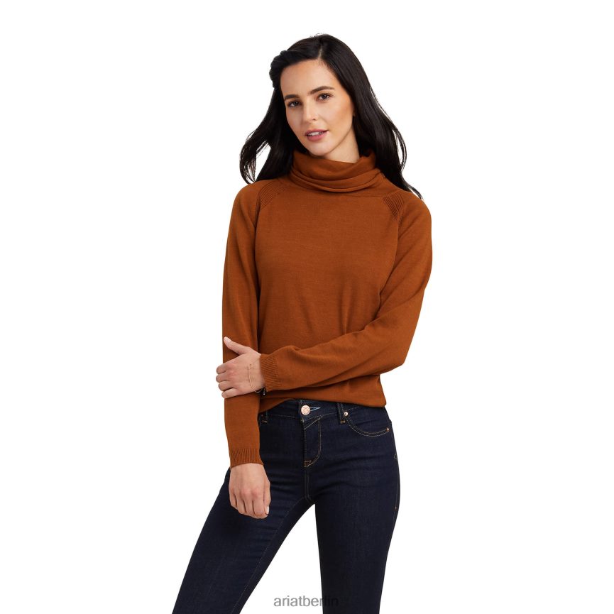 Ariat Lexi-Pullover Frauen P4JJPR3356 Kastanie Spitzen