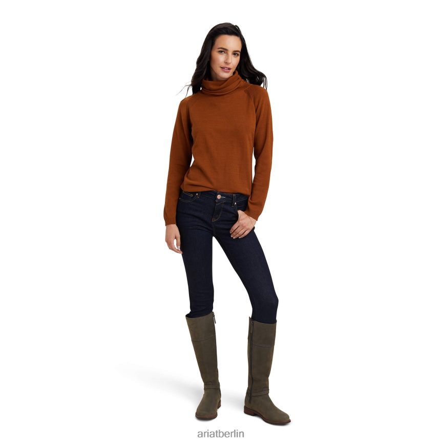 Ariat Lexi-Pullover Frauen P4JJPR3356 Kastanie Spitzen