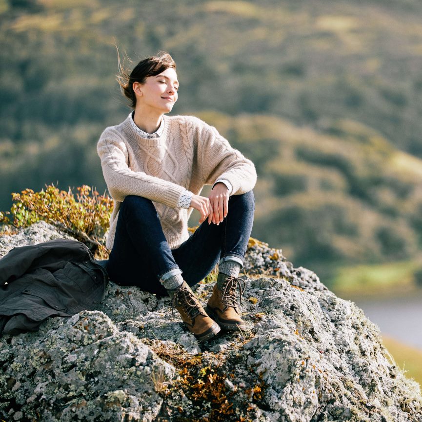 Ariat Winterquartierpullover Frauen P4JJPR3352 Haferflockenheide Spitzen