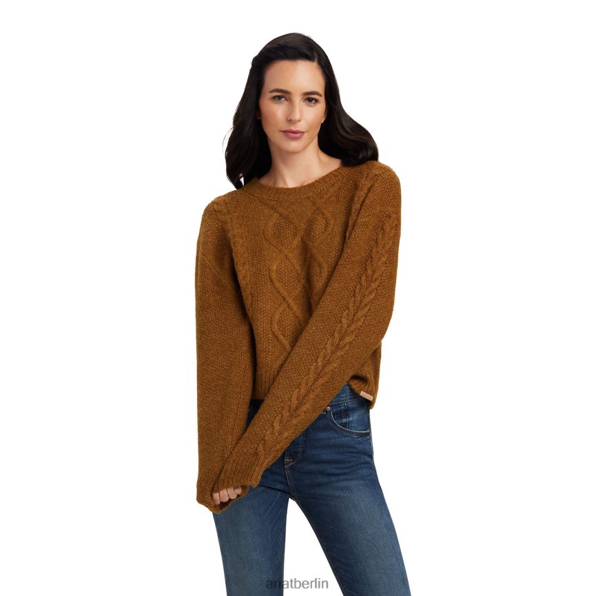 Ariat Winterquartierpullover Frauen P4JJPR3361 Kastanie Spitzen