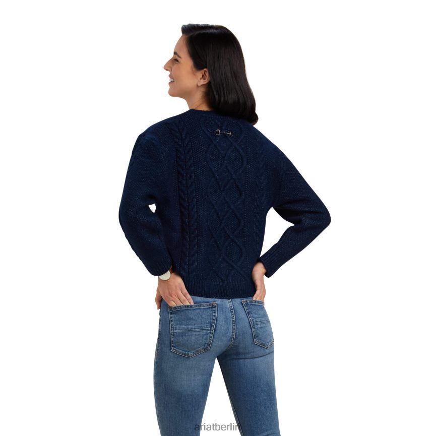 Ariat Winterquartierpullover Frauen P4JJPR3362 Marine Spitzen
