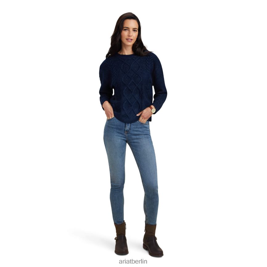 Ariat Winterquartierpullover Frauen P4JJPR3362 Marine Spitzen