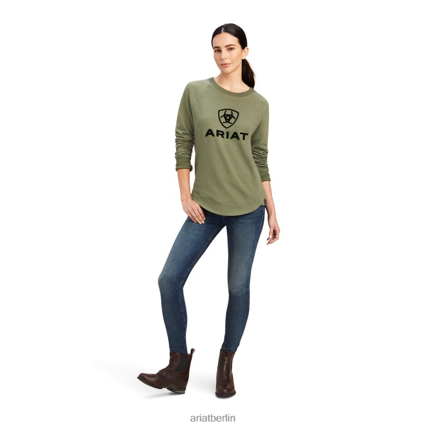 Ariat Benicia-Sweatshirt Frauen P4JJPR3318 vierblättriges Kleeblatt Spitzen