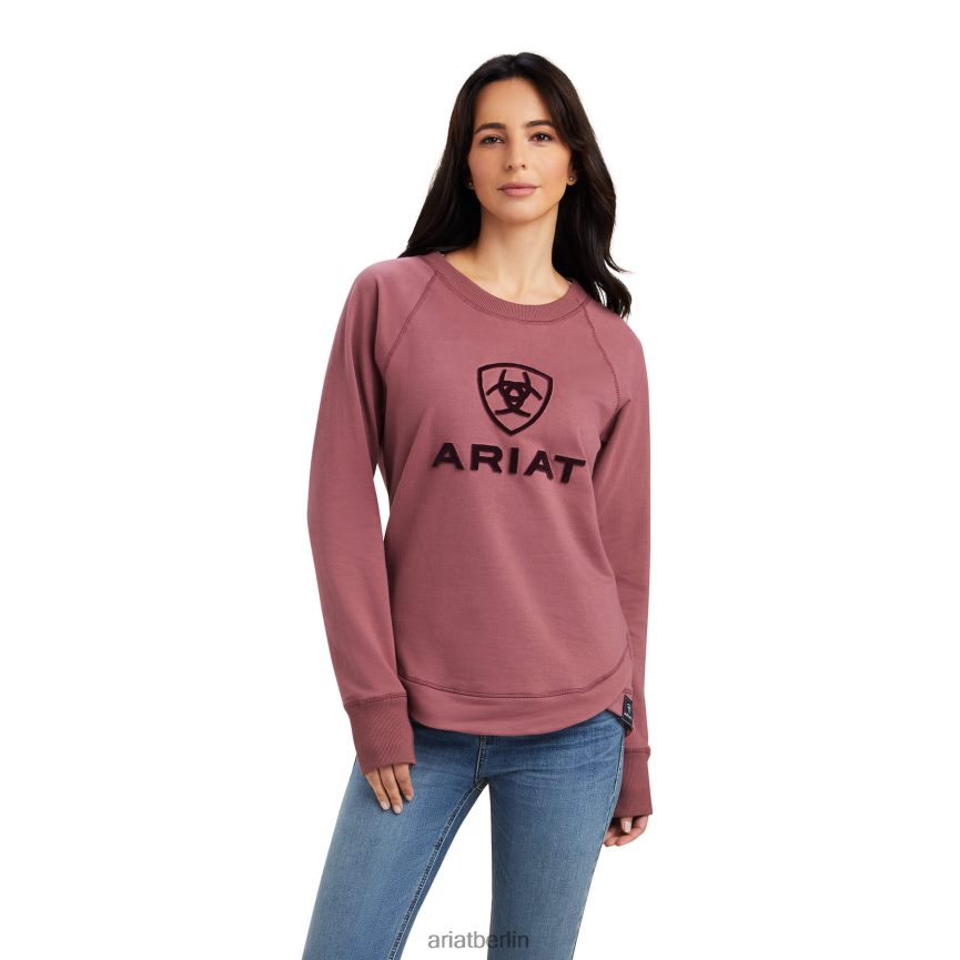 Ariat Benicia-Sweatshirt Frauen P4JJPR3323 wilder Ingwer Spitzen