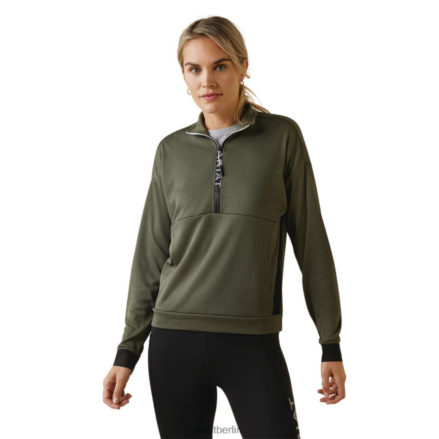 Ariat Breathe Sweatshirt mit halbem Reißverschluss Frauen P4JJPR3374 Käfer Spitzen