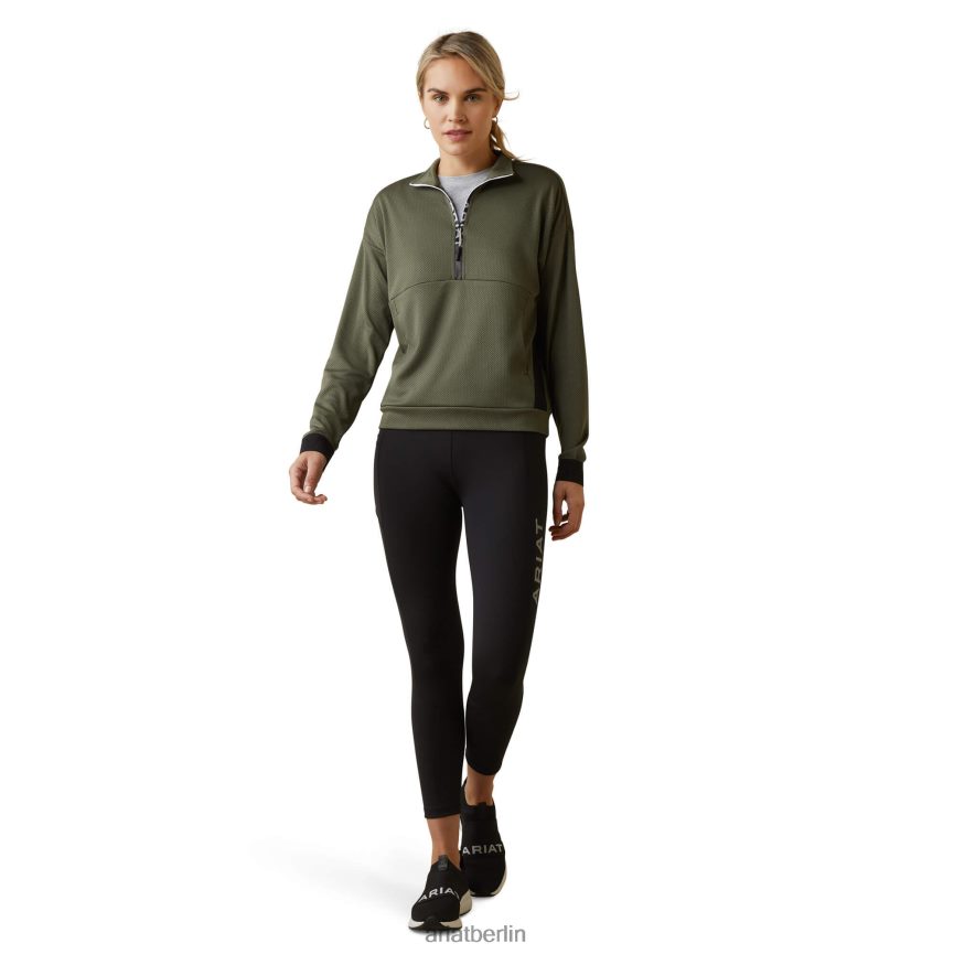 Ariat Breathe Sweatshirt mit halbem Reißverschluss Frauen P4JJPR3374 Käfer Spitzen