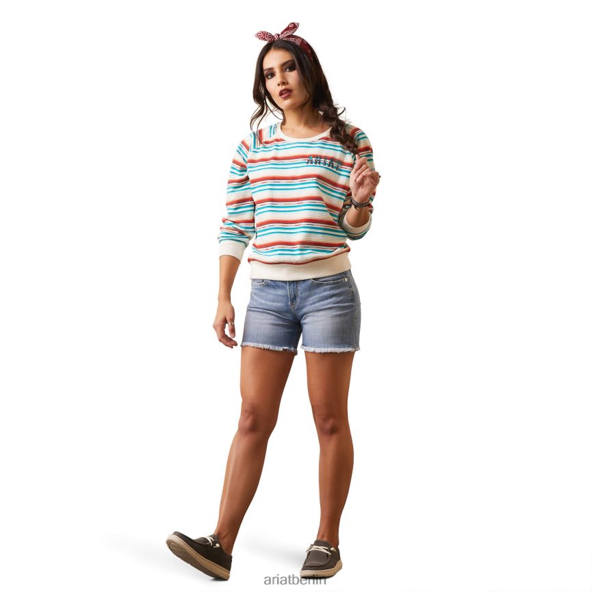 Ariat echtes Sweatshirt Frauen P4JJPR3325 Rosa serape Spitzen