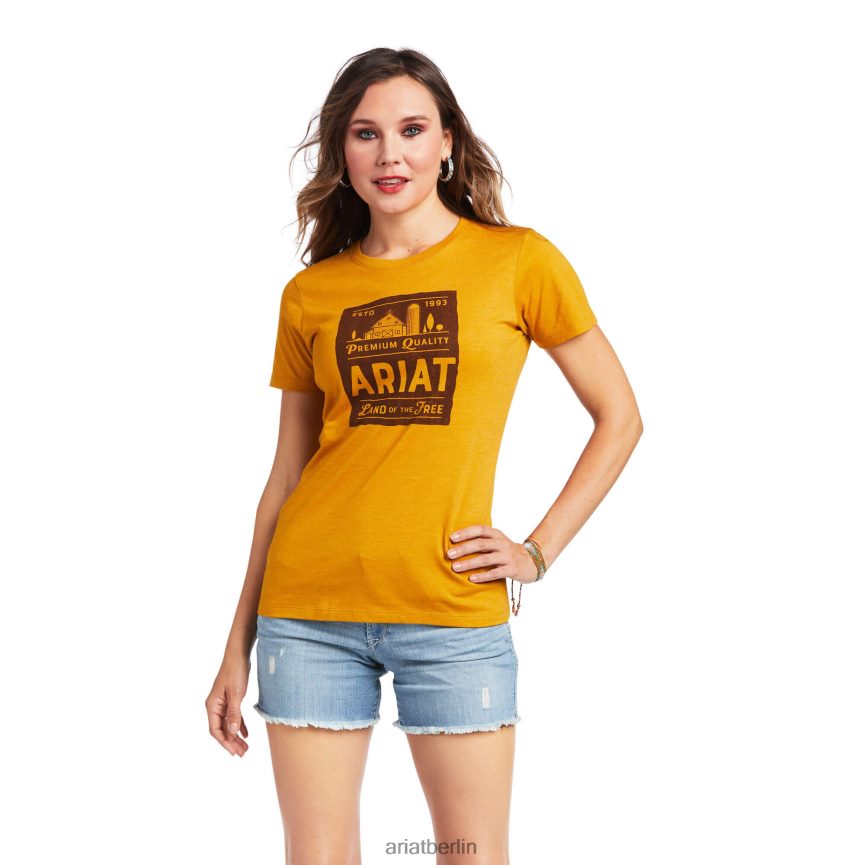 Ariat Ackerland-T-Shirt Frauen P4JJPR2936 Hirschhornheide Spitzen