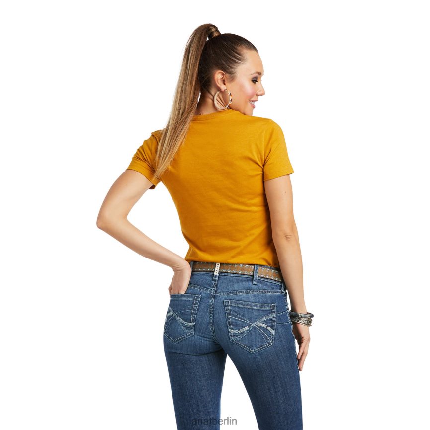 Ariat Bauernmädchen-T-Shirt Frauen P4JJPR2966 Hirschhornheide Spitzen