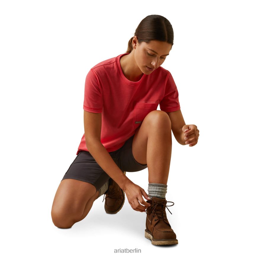 Ariat Bewehrungsarbeiter-Grafik-T-Shirt Frauen P4JJPR3083 Teebeere Spitzen