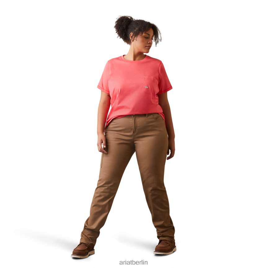 Ariat Bewehrungsarbeiter-Grafik-T-Shirt Frauen P4JJPR3083 Teebeere Spitzen