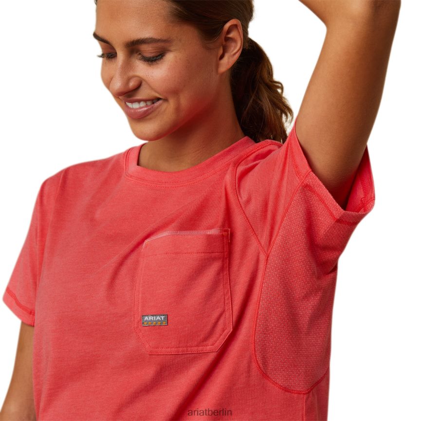 Ariat Bewehrungsarbeiter-Grafik-T-Shirt Frauen P4JJPR3083 Teebeere Spitzen