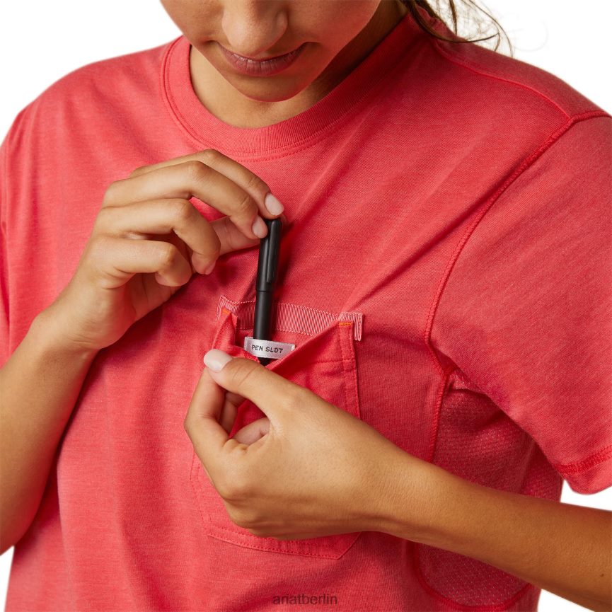 Ariat Bewehrungsarbeiter-Grafik-T-Shirt Frauen P4JJPR3083 Teebeere Spitzen