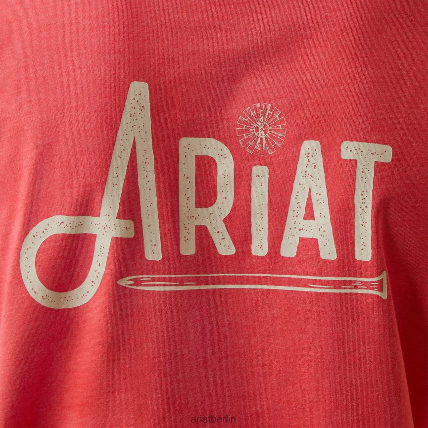 Ariat Bewehrungsarbeiter-Grafik-T-Shirt Frauen P4JJPR3083 Teebeere Spitzen