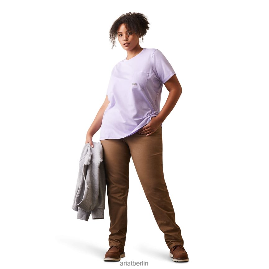Ariat Bewehrungsarbeiter-Grafik-T-Shirt Frauen P4JJPR3125 Lavendel Spitzen