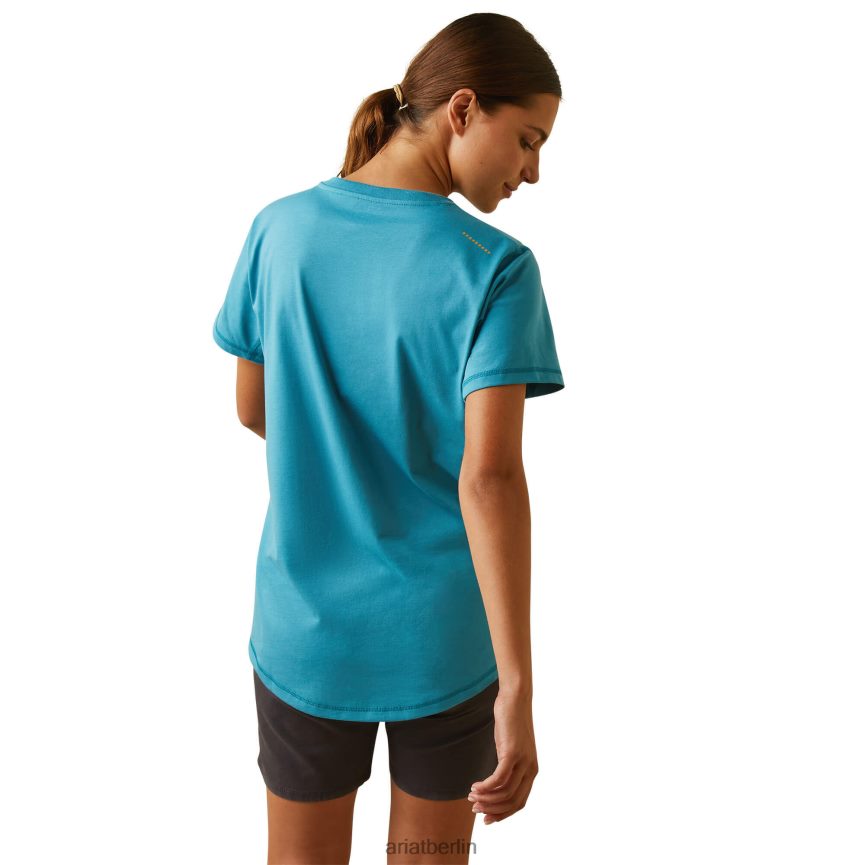 Ariat Bewehrungsarbeiter-T-Shirt Frauen P4JJPR3213 Rittersporn Spitzen