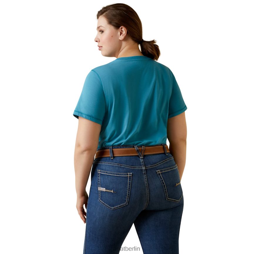 Ariat Bewehrungsarbeiter-T-Shirt Frauen P4JJPR3213 Rittersporn Spitzen